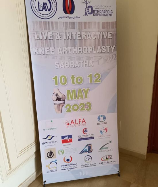 live and interactive knee arthroplasty sabratha